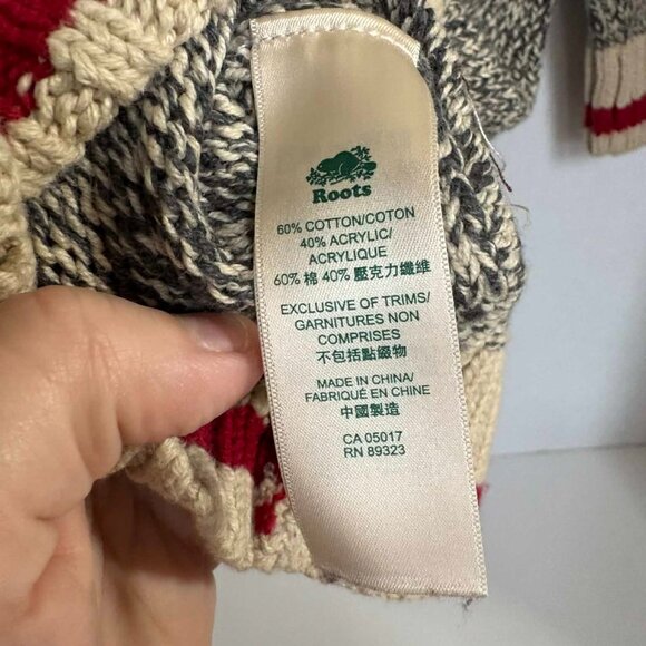 Roots Cabin Knit Sweater – Gray Marled Pullover – Toddler 18-24 Months - Picture 7 of 7